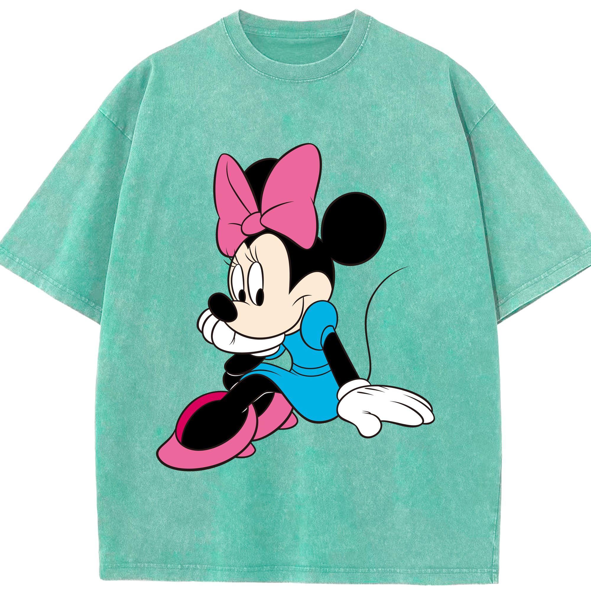 （画像用） ミッキーマウス Mickey Mouse 綿100% ヴィンテージ風 半袖Tシャツ（フロントプリント）